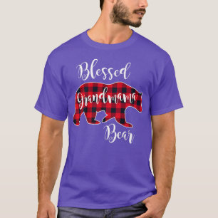 Rood Beer met blote grootmoeder T-shirt