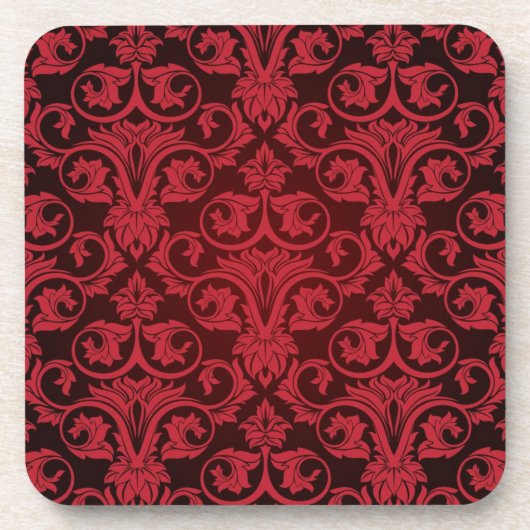 Rood behang 2 bier onderzetter (Voorkant)