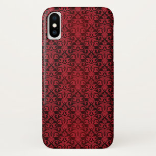 Rood behang 2 iPhone x hoesje