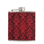 Rood behang 2 heupfles (Voorkant)