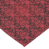 Rood behang 2 korte tafelloper (Hoek)