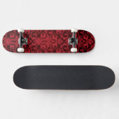 Rood behang 2 persoonlijk skateboard (Horizontaal)