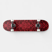 Rood behang 2 persoonlijk skateboard (Horizontaal)