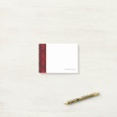 Rood behang 2 post-it® notes (Op bureau)