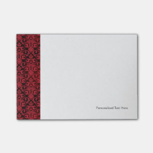 Rood behang 2 post-it® notes