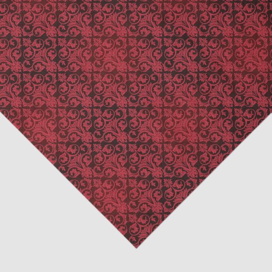 Rood behang 2 tissuepapier (Detail)