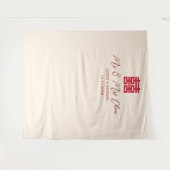 Rood beige Chinese thee ceremonie foto achtergrond Wandkleed (Voorkant (horizontaal))