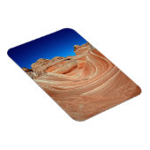 Rood, beige en gele streping in de wind en magneet (Rechterzijde)