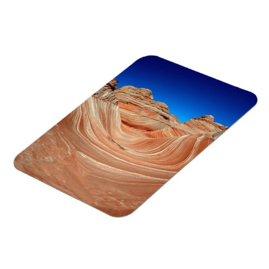 Rood, beige en gele streping in de wind en magneet (Linkerzijde)