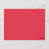 Rood/beige Fancy Art Deco Table Number Briefkaart (Achterkant)