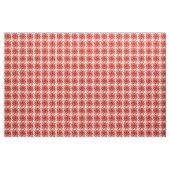  rood beige houndstooth plaid patroon stof (Fat Quarter)