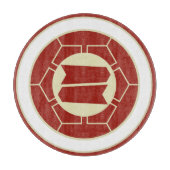 rood beige japan hattori kamon oosters snijplank (Voorkant)