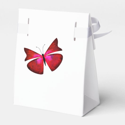 Rood, beige Sparkly 15 Quinceanera Favor Box Bedankdoosjes (Achterkant)