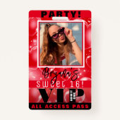 Rood belletje hoort thuis VIP-paspoort Badge (Voorkant)