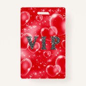 Rood belletje hoort thuis VIP-paspoort Badge (Achterkant)