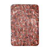 Rood, belletjes bij het rooien of bakstenen effect badmat (Voorkant Verticaal)