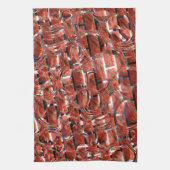 Rood, belletjes bij het rooien of bakstenen effect theedoek (Verticaal)