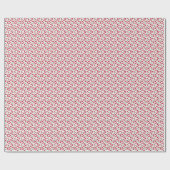 rood bessenpatroon cadeaupapier (Vlak)