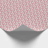 rood bessenpatroon cadeaupapier (Hoek)