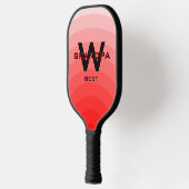 Rood Beste Opa Monogramed Pickleball Paddle (Links)