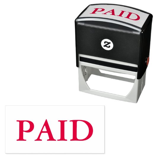 Rood betaald zelfinktende stempel (In situ)