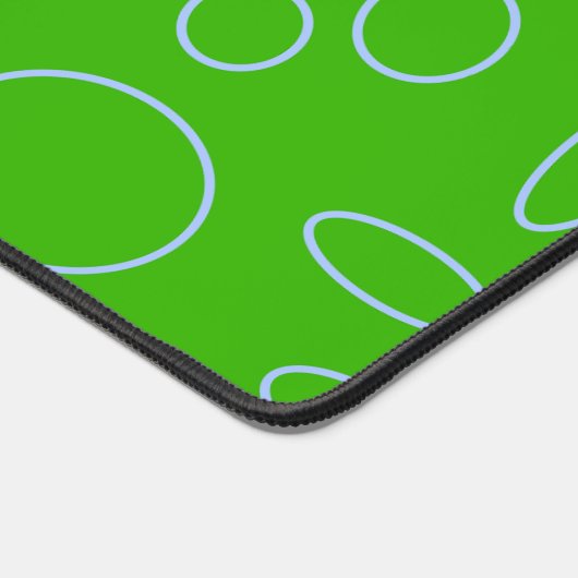 Rood Bi-vliegtuig op groene cirkels en lussen Bureaumat (Hoek)