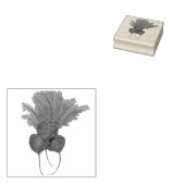 Rood bier Bunch Garden Vegetable Beet Foodie Rubberstempel (Gestempeld)