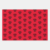 Rood biogevaar inpakpapier vel (Voorkant 2)