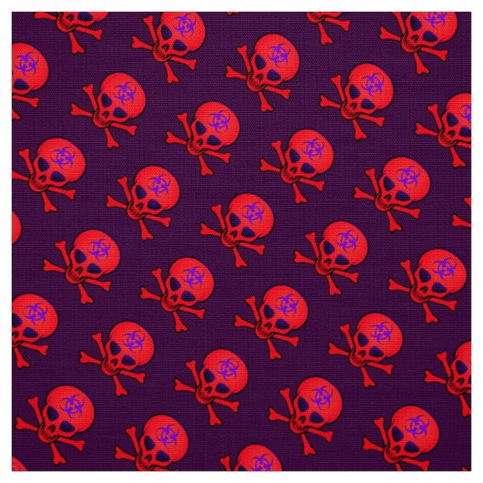 Rood biogevaar stof (Swatch)