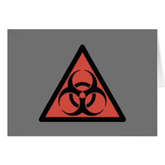 Rood biogevaarbord (Voorkant Horizontaal)