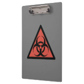 Rood biogevaarbord klembord (Links)