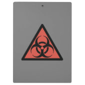 Rood biogevaarbord klembord (Achterkant)