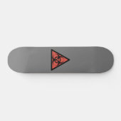 Rood biogevaarbord persoonlijk skateboard (Horizontaal)