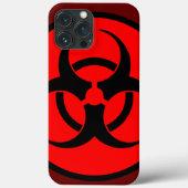 Rood biogevaarsymbool Case-Mate iPhone case (Achterkant)