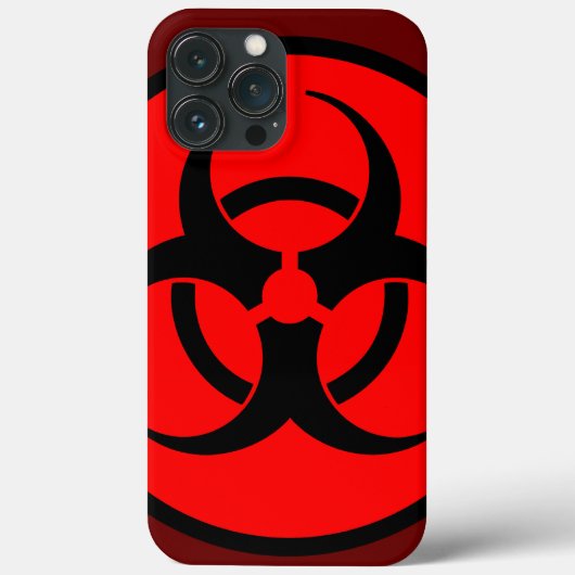 Rood biogevaarsymbool Case-Mate iPhone case (Achterkant)