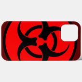 Rood biogevaarsymbool Case-Mate iPhone case (Achterkant (horizontaal))