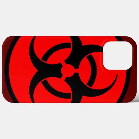 Rood biogevaarsymbool Case-Mate iPhone case (Achterkant (horizontaal))