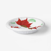 Rood blad en varens papieren kommen (Gebogen)