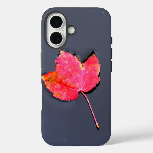 Rood blad op het water Case-Mate iPhone case (Achterkant)