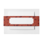 Rood bladeren patroon op sinaasappel uitnodigingen wikkel (Voorkant Voorbeeld)