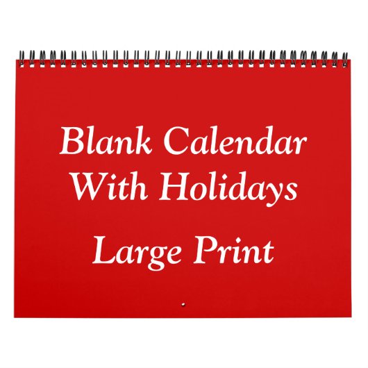 Rood blanco kalender met Feestdagen en grote aanta (Hoes)
