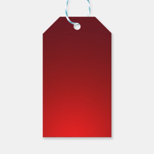 Rood Blank Elegante Sjabloon Cadeaulabel (Voorkant)