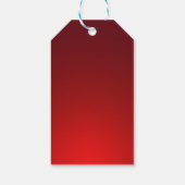 Rood Blank Elegante Sjabloon Cadeaulabel (Achterkant)