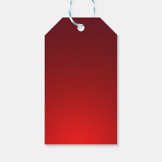 Rood Blank Elegante Sjabloon Cadeaulabel (Achterkant)