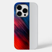 Rood blauw Abstract Case-Mate iPhone Case (Achterkant)