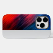 Rood blauw Abstract Case-Mate iPhone Case (Achterkant (horizontaal))