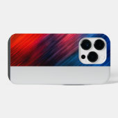 Rood blauw Abstract iPhone Hoesje (Achterkant horizontaal)