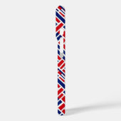 Rood blauw Abstract patroon Case-Mate iPhone Case (Achterkant / Links)