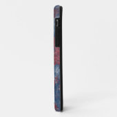 Rood & Blauw Abstracte Textuur iPhone 11 Hoesje (Achterkant/links)