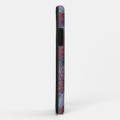 Rood & Blauw Abstracte Textuur iPhone 11 Hoesje (Achterkant/rechts)